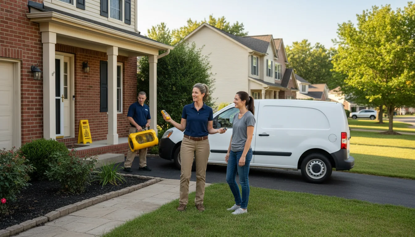 Residential water damage restoration in Gibbon, NE